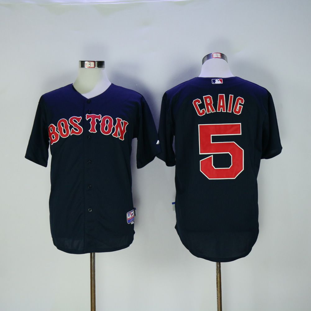 Men Boston Red Sox #5 Craig Blue MLB Jerseys